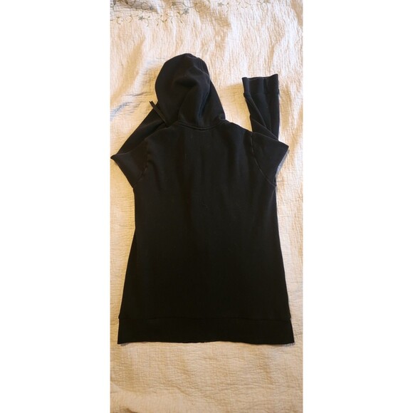 Lacoste Black Hoodie with 3/4 Sleeves  Zip Up Sz 42 Sz L - Picture 6 of 8